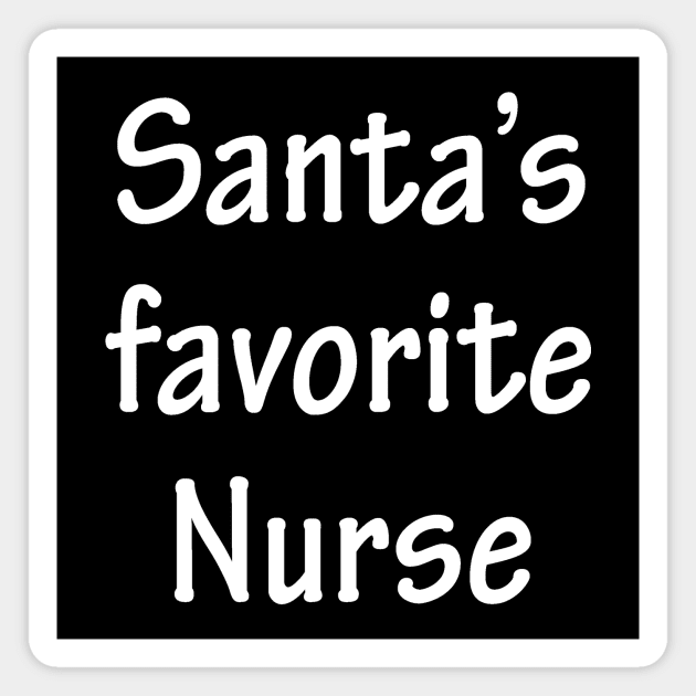 Santa's Favorite Nurse Magnet by PeachAndPatches